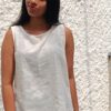 Casual Striped White Top