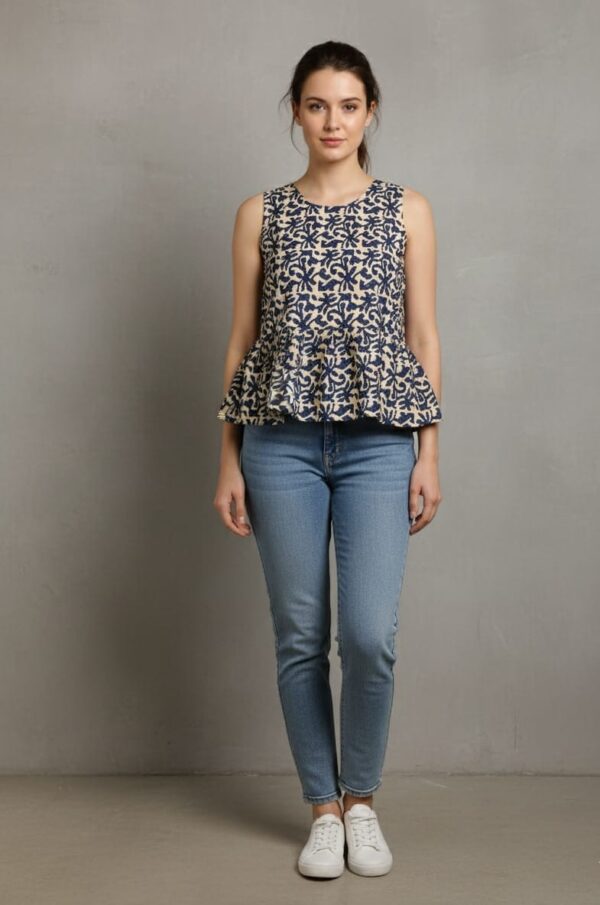 Floral Print Printed Top