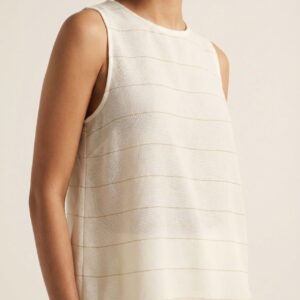 Casual Striped White Top