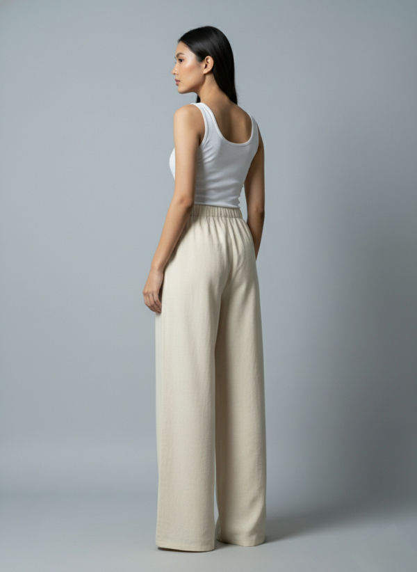 Beige Linen Oversized Coordset