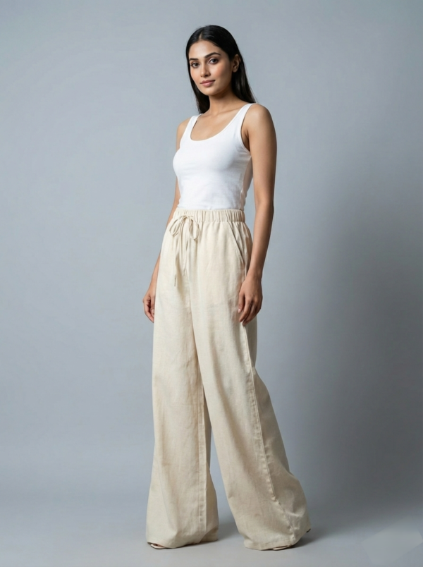 Beige Linen Co-Ord set for women- Summer wear