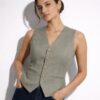 Smoked Sage Tailored Vest