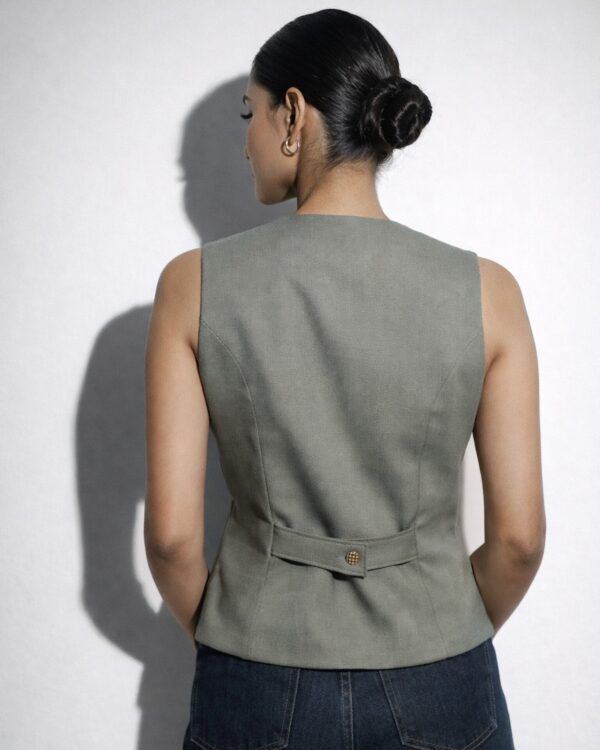 Smoked Sage Tailored Vest