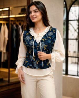 Vest Mul Ruffle Top
