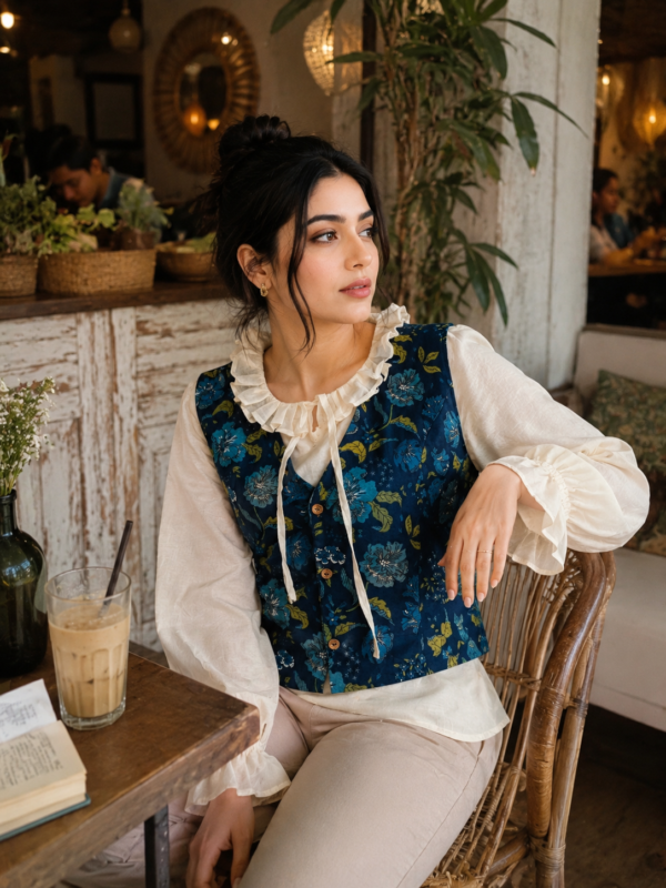 Vest Mul Ruffle Top