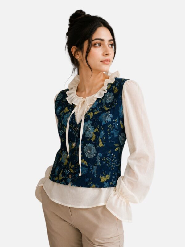Vest Mul Ruffle Top