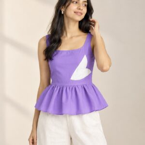 Applique Peplum top