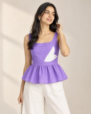 Applique Peplum top