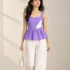 Applique Peplum top
