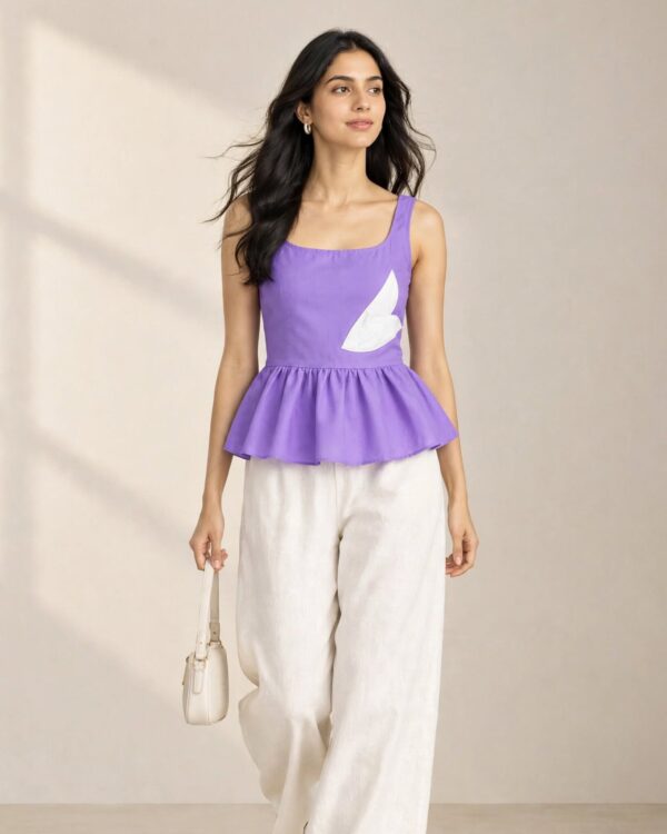 Applique Peplum top