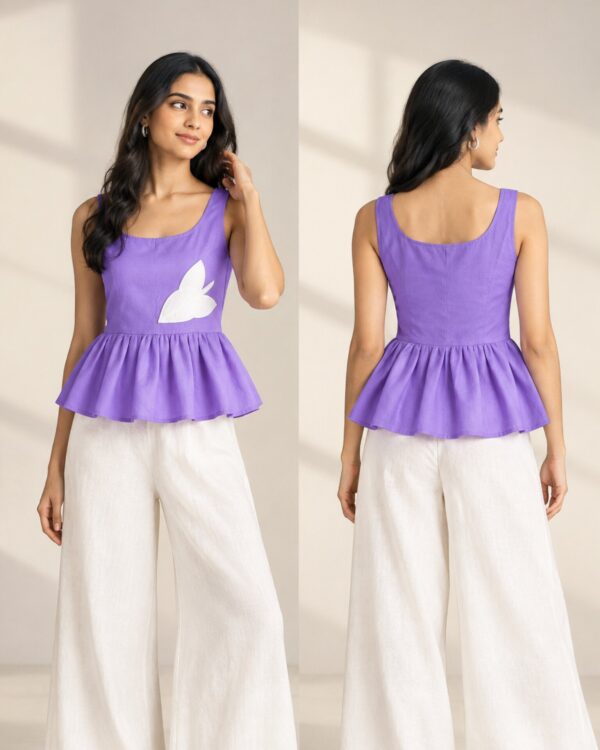 Applique Peplum top