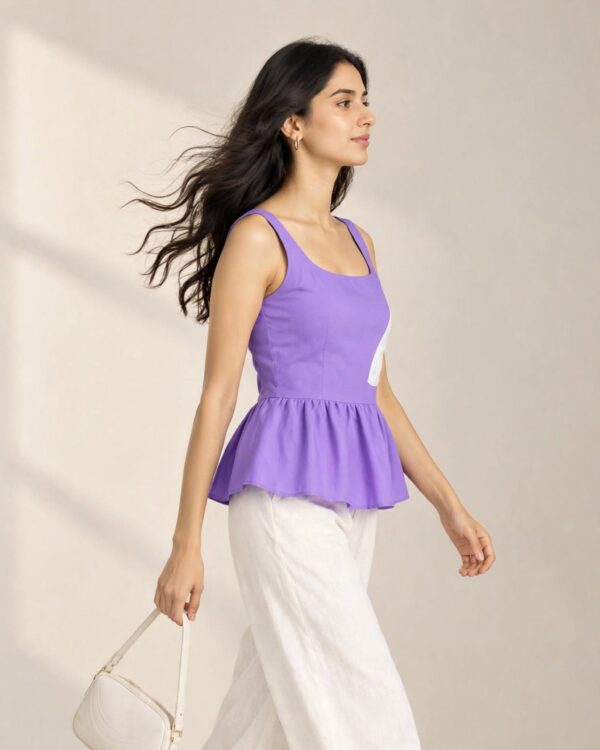 Applique Peplum top