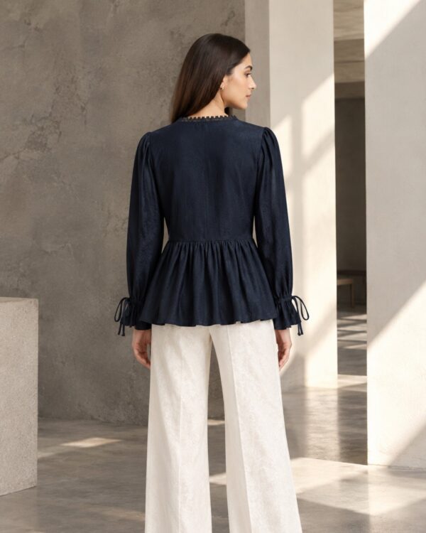 Black Peplum Top
