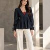 Black Peplum Top