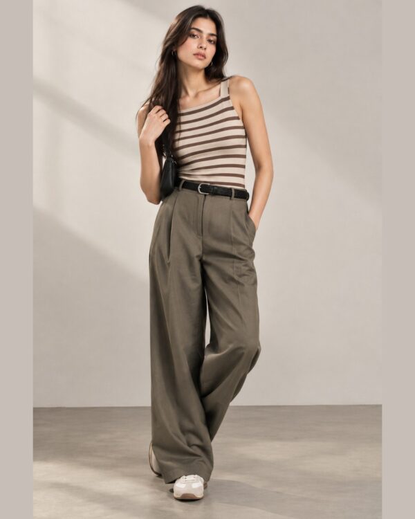 Wide Leg Formal Trousers