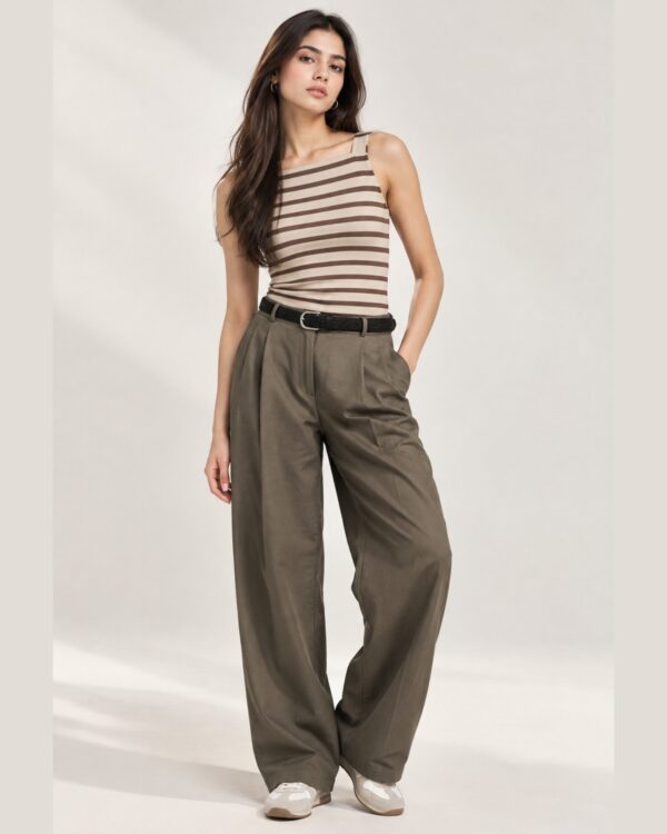 Wide Leg Formal Trousers